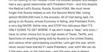 «Енді адамдар өлмеуі керек!» Трамп Путинді тоқтамға шақырды