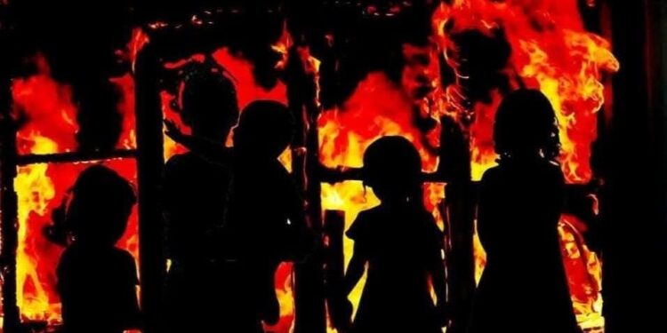 Тағы да өрттен бір үйдің 5 баласы қаза тапты